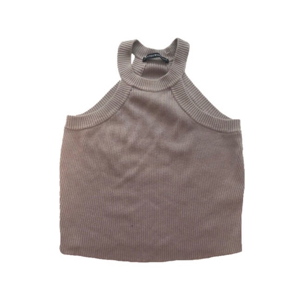 Brandy Melville High Neck Tank Crop Top